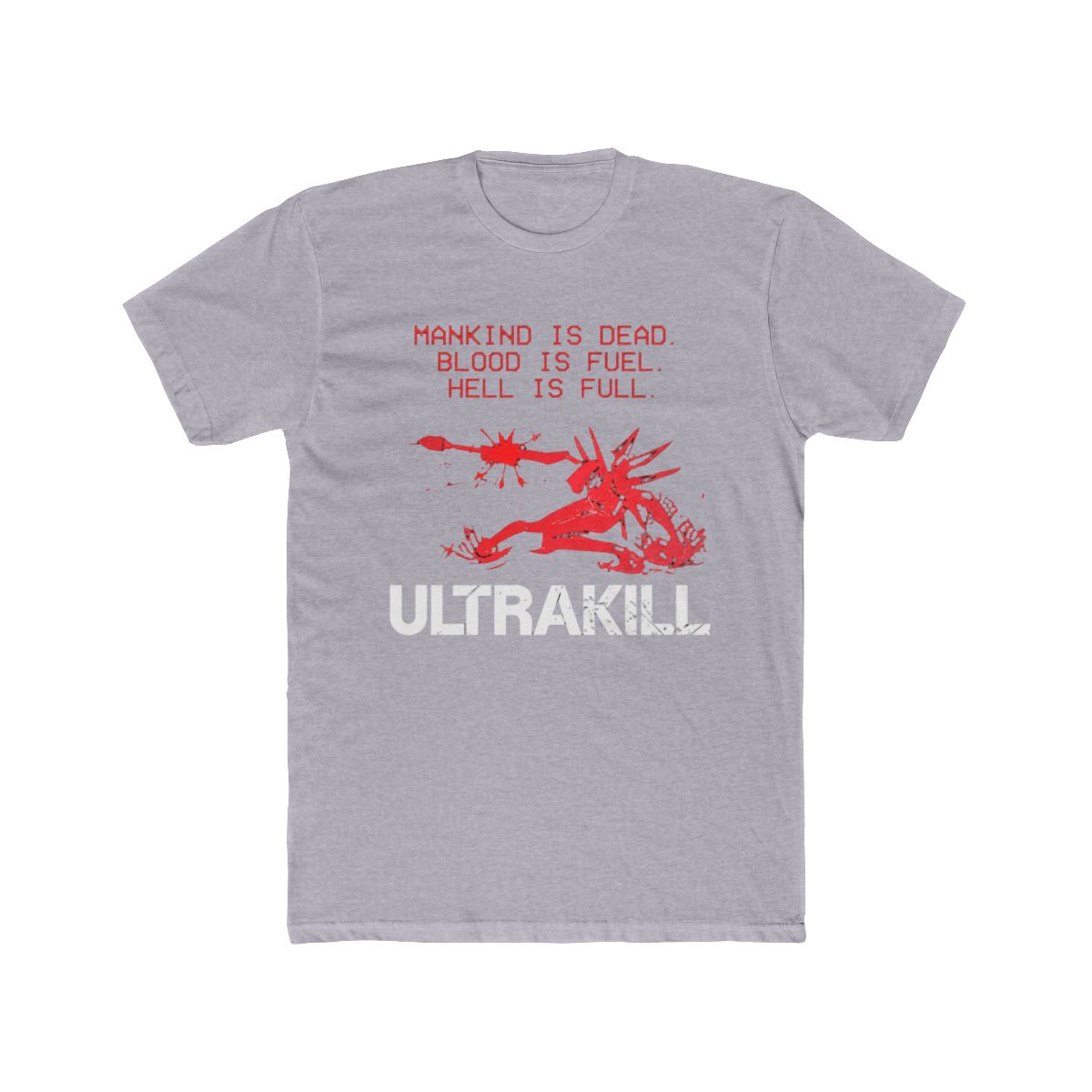 180g Pure Cotton 's Ultrakill Shooting Game T Shirt V1 Rock Pure Cotton Merch Humorous Short Sleeve Tee Shirt Gift T-Shirts - alternate angle 5, merchandise