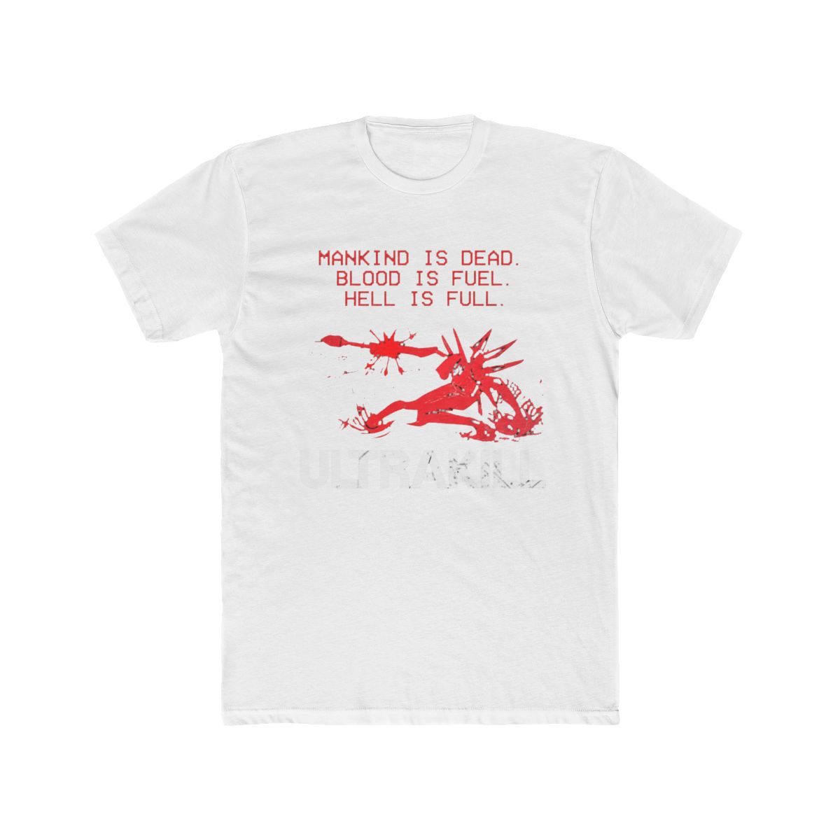 180g Pure Cotton 's Ultrakill Shooting Game T Shirt V1 Rock Pure Cotton Merch Humorous Short Sleeve Tee Shirt Gift T-Shirts - Official T-Shirts merchandise