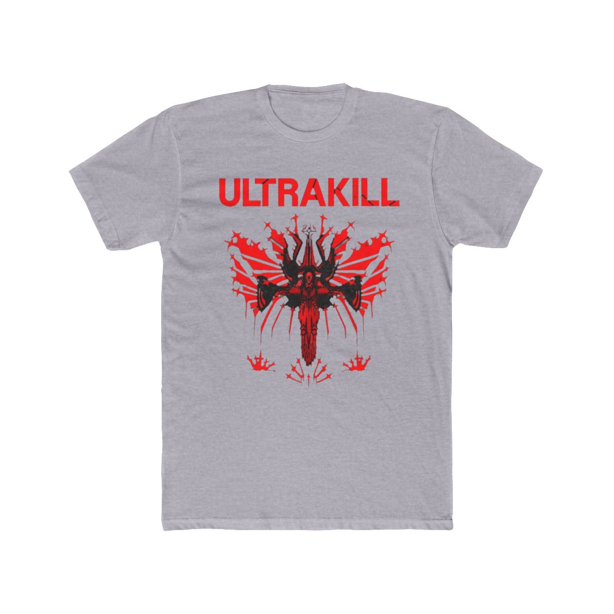 Awesome Ultrakill Shooting Game T-Shirts Clothing Pure Cotton Washed T Shirt Oversized Summer Short Sleeve Tees Tops - alternate angle 3, merchandise