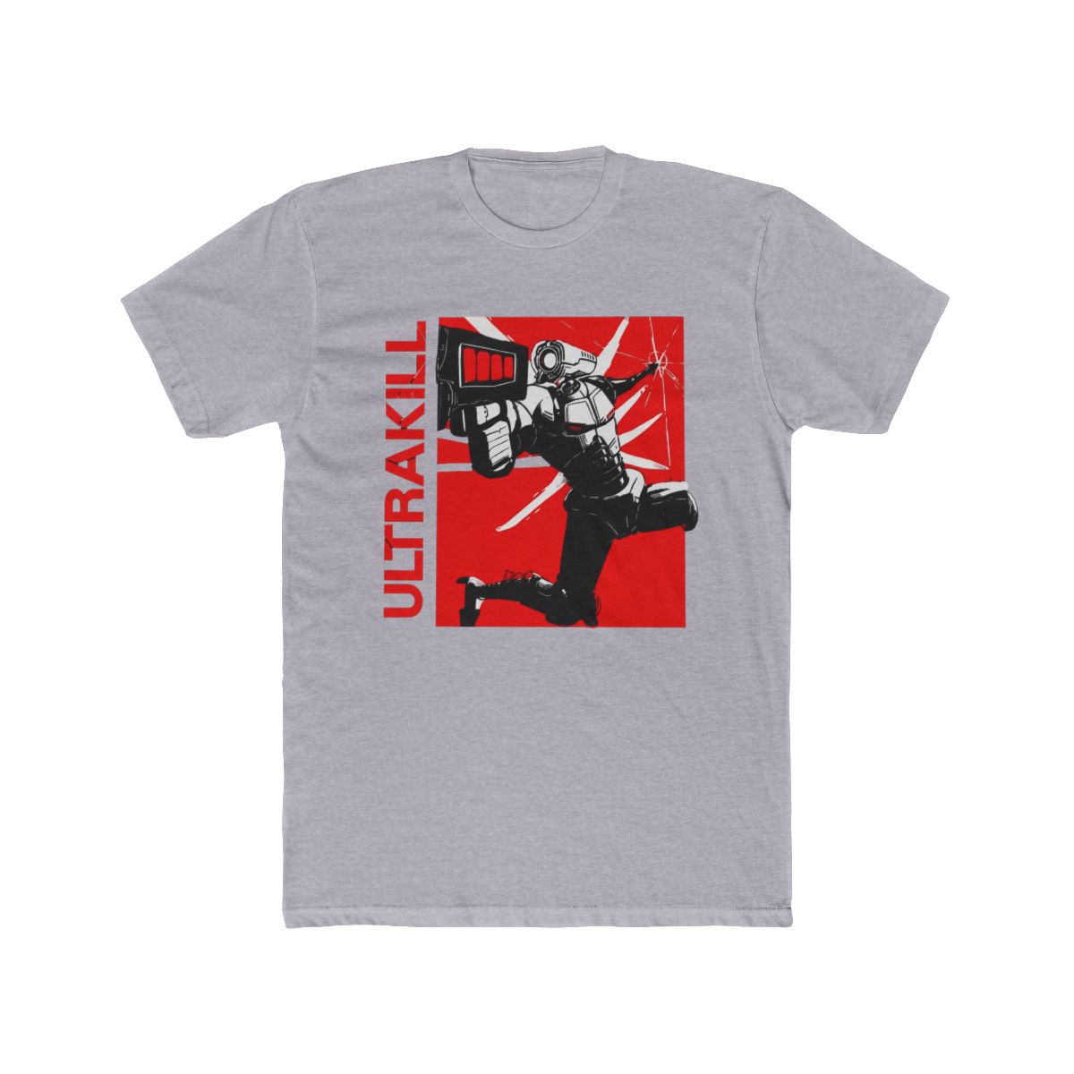 Ultrakill Shooting Game T Shirts For Men Cotton Humorous T Shirt Round Neck V1 Rock Tees Short Sleeve Merch Graphic - alternate angle 3, merchandise