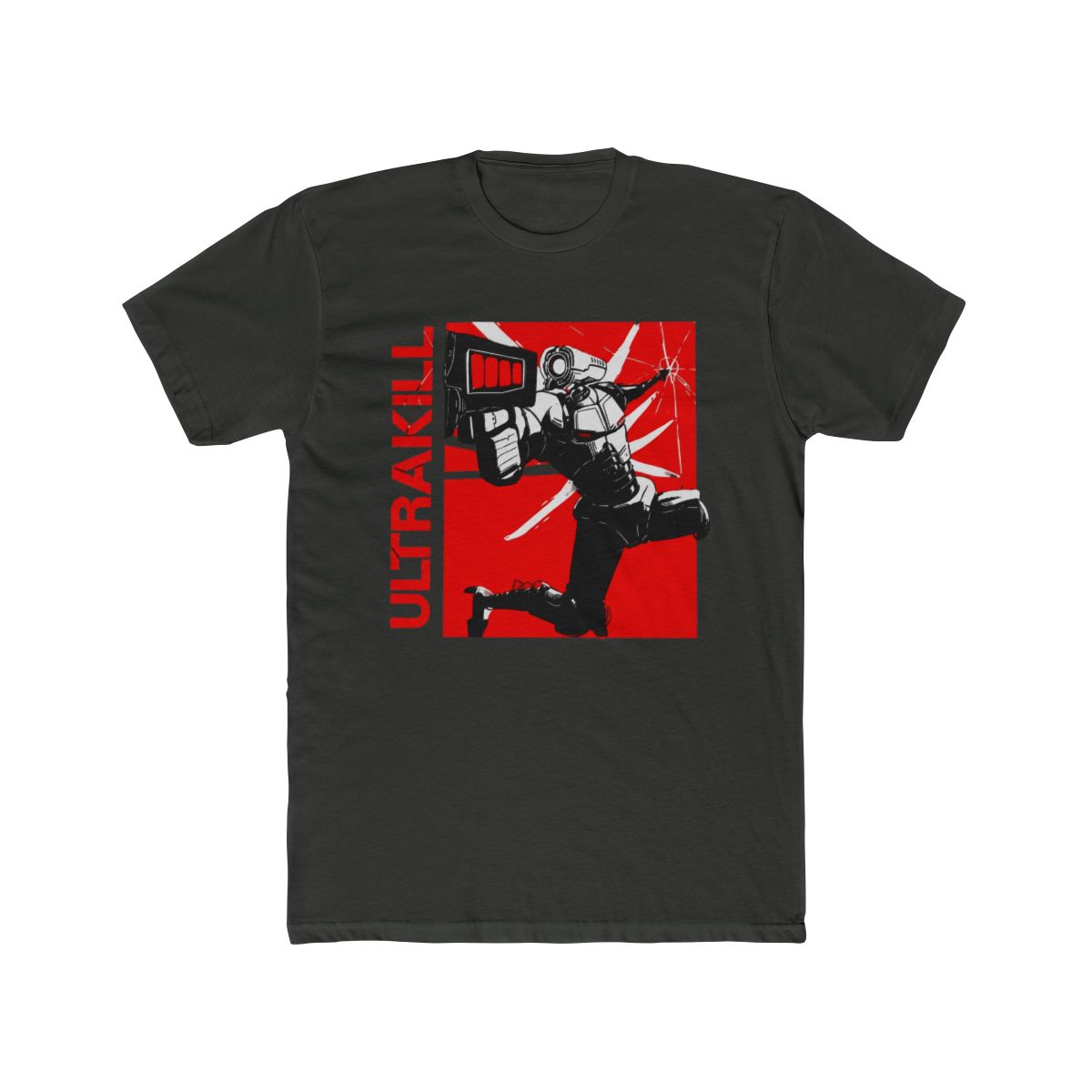 Ultrakill Shooting Game T Shirts For Men Cotton Humorous T Shirt Round Neck V1 Rock Tees Short Sleeve Merch Graphic - alternate angle 5, merchandise